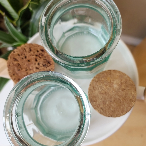 𝗩𝗶𝗻𝘁𝗮𝗴𝗲 𝗚𝗿𝗲𝗲𝗻/𝗕𝗹𝘂𝗲 𝗚𝗹𝗮𝘀𝘀 𝗖𝗼𝗻𝘁𝗮𝗶𝗻𝗲𝗿𝘀 - Picture 3 of 4